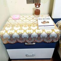 PVC床头柜盖布电视柜垫防油防水防烫鞋柜桌布梳妆台台布 心连心(防水) 49*50cm(床头柜盖布一片装)