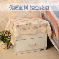 床头柜盖布欧式布艺盖巾防尘罩 餐桌布茶几布冰箱洗衣机多用巾 花涧情缘 60*60cm