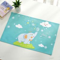 小学生餐垫可爱儿童用餐桌垫午餐隔热大尺寸防水防油餐布垫 CD-025.吹泡小象 33*50cm