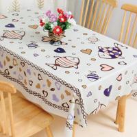 PVC桌布防水防烫防油免洗餐桌布长方形茶几桌布欧式桌布台布家用 亲嘴鱼 80*138cm(茶几常用)