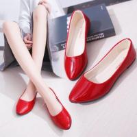 2021夏季凉鞋女新款百搭尖头仙女蝴蝶结中跟包头水钻细跟单鞋高跟 红色单鞋 34 标准