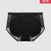 透气加垫丰臀神器翘臀裤三角提臀蜜桃臀大屁股加厚假屁股垫内裤女 [中腰]黑色 M70-90斤