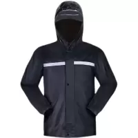 雨衣上身雨衣外套男衣服式上衣防暴雨雨衣半身男单件劳保短款雨衣 防水上衣 L