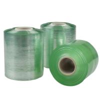 [新料包装膜]PVC电线膜电缆缠绕膜五金保护透明拉伸自粘嫁接膜 浅绿色款3卷约0.75公斤