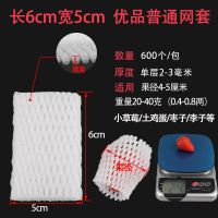 水果防震网套苹果果套网兜橘子包装网袋泡沫网格袋套袋草莓保护网 白色 优品白色6*5普通约600个