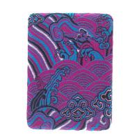 [小镜子随身]中国风翻盖便携化妆镜补妆镜小方镜小圆镜折叠镜子[8月2日发完] 方形紫色古典织锦缎