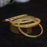 正宗天然西藏牛角手镯子手环凉血养生清热女气质文艺细手镯首饰品 52-56mm体重90斤以下 特价普通款(1个手镯)