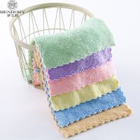 儿童毛巾比棉吸水毛巾柔软小手娟洗脸巾幼儿园小毛巾洗碗抹布批发 1条装25cm方巾