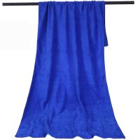 洗车毛巾吸水加厚专用不掉毛大小号擦车布汽车用抹布清洁用品批发 蓝色 超厚[2条小毛巾]30*70cm