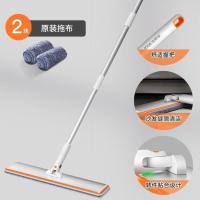佳帮手拖把女性轻巧省力专用平板拖把刮刮乐免手洗拖布拖把一刮净 简约款+两个原装拖布-不带一刮净功能 佳帮手研发+女性专用