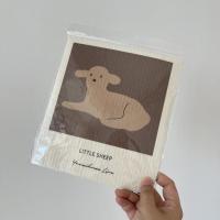 白屿 厨房神器洗碗巾木棉浆创意洗碗布不掉毛吸水速干擦桌子抹布 创意洗碗布/小羊