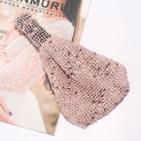 新款韩国发带透气简约头饰蕾丝头巾夏季外出洗脸发饰头围女遮白发 网纱韩粉 G-50-1#