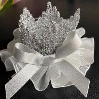 儿童婴幼儿生日百岁皇冠发带发夹宝宝女童婴儿百搭舞蹈皇冠发饰品 简约银色发夹款