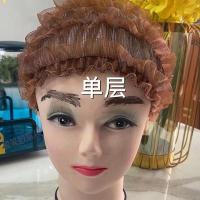 雪儿新款不限年龄弹性透气帽遮白发帽显年轻包头帽方便帽非常好看 单层咖色