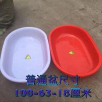 洗澡盆成人儿童家用大号塑料盆长方椭圆形养殖龙虾盆洗澡桶沐浴盆 普通一米盆红色