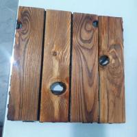 防腐木地板户外露台花园阳台木地板拼接室外庭院地面铺设防腐板材 洞洞款1平方11片