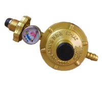 可调式猛火煤气阀门减压阀 家用带表分叉双嘴带开关国标0.6新型款 京鼎[单嘴] 煤气阀一个