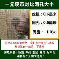 镀锌电焊网鱼塘防锈热镀锌铁丝网片网格养殖网钢丝小孔铁网片护栏 1米宽(宽度就是高度) 1.3cm网孔0.7mm粗1米长