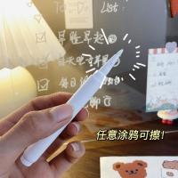 ins风简约透明亚克力记事板学生留言板创意备忘录便携迷你写字板 白色记号笔 单件