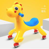 儿童扭扭车宝宝溜溜车1-3岁万向摇摆车学步车妞妞车滑滑车滑行车 [橘色独角兽]