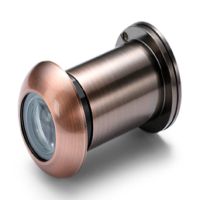 防盗门猫眼门镜家用老式通用高清监控摄像头防撬后盖可视猫眼门铃 孔径14-18 门厚35-50