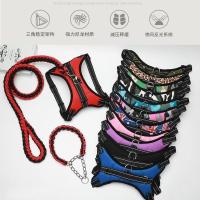 狗狗牵引绳狗链子狗绳中大型犬萨摩金毛拉布拉多胸背带背式遛狗绳 随机 单独胸背 S型号(建议6-15斤左右)