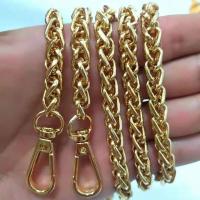 包包链条配件包带子单肩斜挎包链子单买加长黑色包链背包链条金属 金色 40 CM (适合手提)