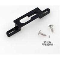 推拉移门窗户钩锁扣座304不锈钢勾座锁片玻璃门锁座搭扣锁点配件 巧克力色