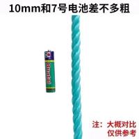 绳子拉绳尼龙绳捆绑绳晒衣绳子农用绳子园艺捆扎绳子塑料绳子大棚 10毫米/买10米