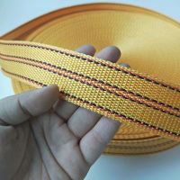 货物绑带扁带刹车绳子捆绑带打包带子马扎带拖车绳子货车绳耐磨 黄色4公分宽-10米