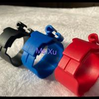 中央空调管卡扣新风尼龙吊挂卡吊码8厘丝杆秒卡 40红宽3.5cm100装