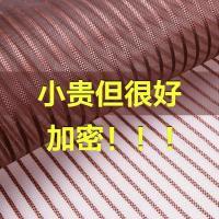 免打孔防蚊门帘夏季家用大门魔术贴磁性纱窗纱门农村隔断自吸磁铁 咖色金刚条纹+魔术贴 80*200