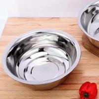 [低价]加厚不锈钢大盆和面盆洗菜盆洗脸盆水煮鱼盆多用盆洗脚盆 24cm加厚盆单个装 没有)