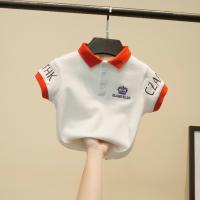 男童polo衫婴童装短袖翻领夏装1-8岁幼儿中小童保罗衫韩版儿童T恤 白色 80cm