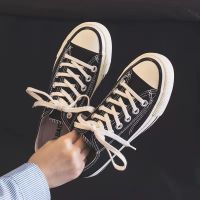 两穿帆布鞋女学生韩版内增高夏新款厚底百搭透气学院一脚蹬单鞋女 经典复刻版 尺码标准 36 尺码偏大半码