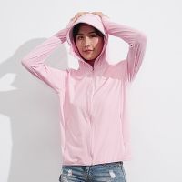 防晒衣女冰丝薄款2021新款夏季UPF50+户外透气防紫外线防晒服男装 浅灰-女款 2009-M-5XL M