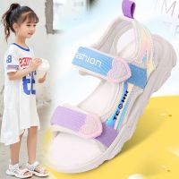 男童凉鞋2021夏季新款时尚中大童男孩沙滩鞋女童韩版软底儿童鞋子 G189-白色 27码内长17.5cm