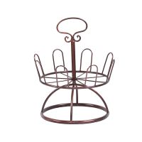 铁艺晾鞋架室外阳台创意摆件拖鞋架落地式晒鞋器多功能组装晾鞋架 古铜色一层