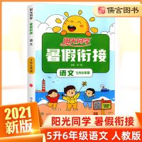 2021新版阳光同学暑假衔接教材1升2升3升4升5升6年级语文数学英语 暑假衔接5升6年级 数学(人教版)