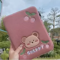 苹果电脑包16寸内胆包air13.3mac13笔记本15寸保护套华为matebook 粉色樱桃 11寸竖款