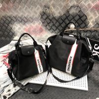 韩版短途旅行包女手提轻便大容量出差衣服行李包袋男游泳健身房包 黑色 干湿分离+可套拉杆箱 小