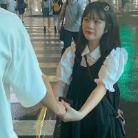 2021夏季新款学院风套装女学生韩版宽松娃娃领衬衫+连衣裙两件套 白色上衣 S