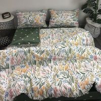 水洗棉四件套被套被单床上用品学生3被子夏季女三件套床单人双人 洛城时光 1.2米三件套(宿舍床专用)