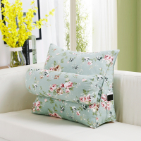 三角靠垫床头大靠背办公室椅子腰靠沙发垫可拆洗床上软包飘窗靠垫 韩国丽人 腰靠40*15*25cm(不带圆枕)