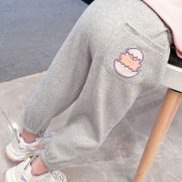 女童裤子2021秋冬新款儿童运动裤女宝宝加绒加厚保暖外穿束脚裤潮莎丞