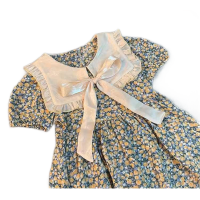 女童碎花连衣裙夏季薄款宝宝裙子儿童2022新款童装女孩洋气公主裙莎丞