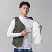 中青年马甲男秋冬新款男士加绒加厚棉背心坎肩大码保暖内胆莎丞