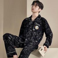 新款睡衣男士秋季长袖 大码家居服秋冬男格子宽松套装可外穿莎丞