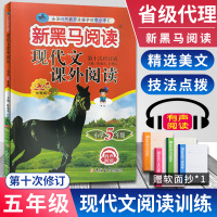 2022版新黑马阅读五年级现代文课外阅读训练第十次修订版上下册通用小学5年级有声伴读阶梯阅读写作训练