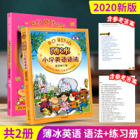 薄冰小学英语语法+练习册 小学生英语词汇阅读训练三四五六年级小升初单词魔法英语环球语法书上册下册小学英语单词大全专项训练